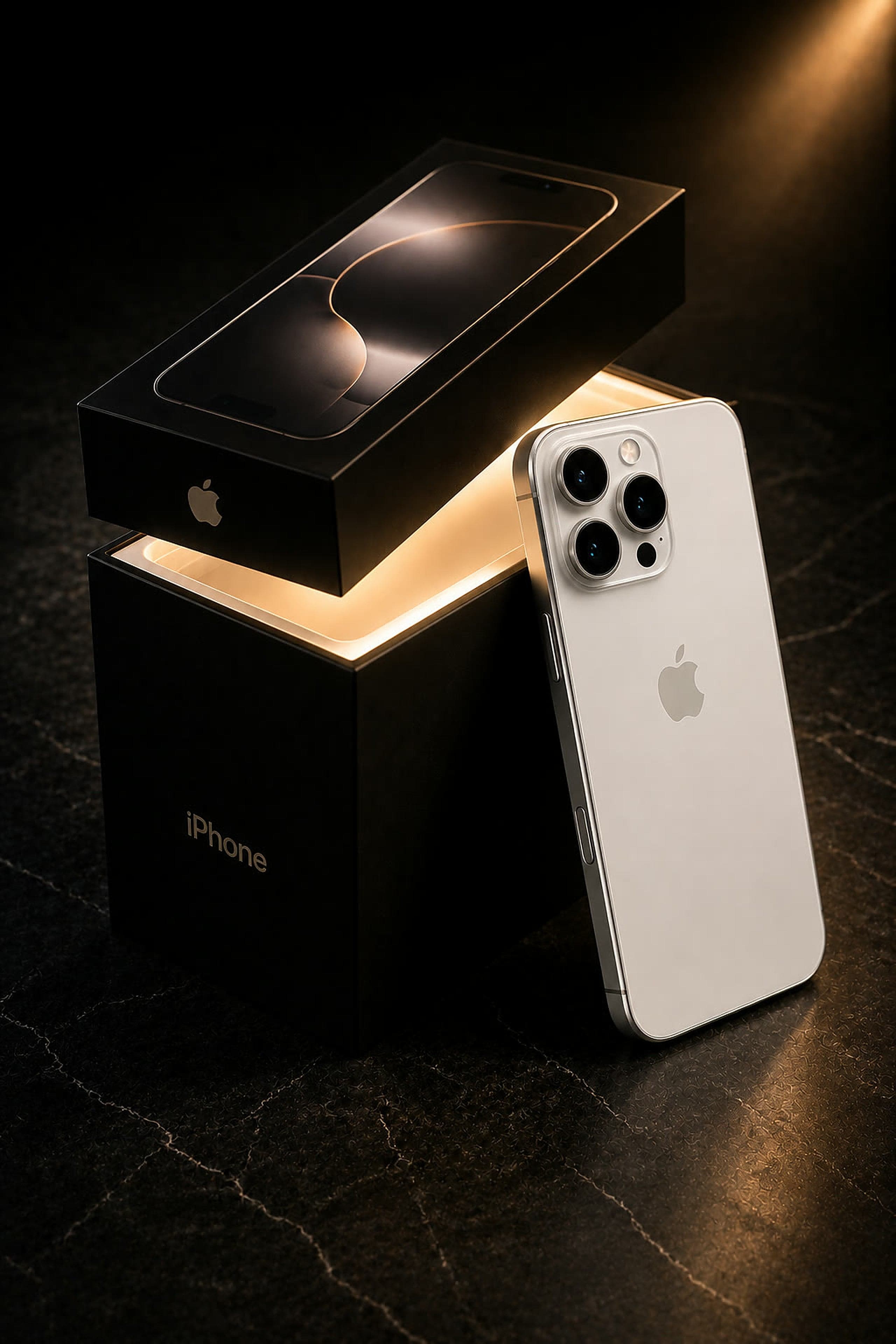 An iPhone being unboxed